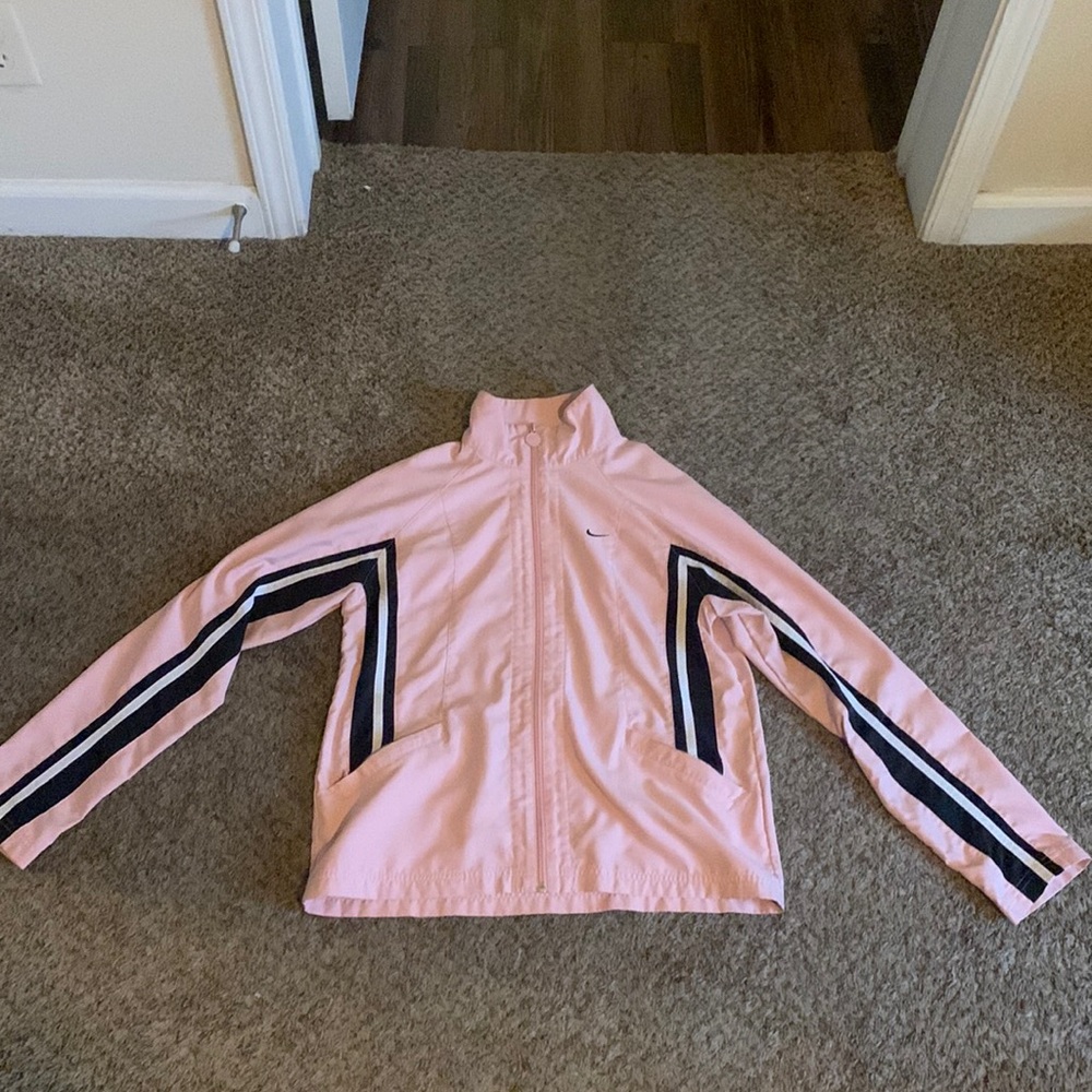 Pink Nike running jacket